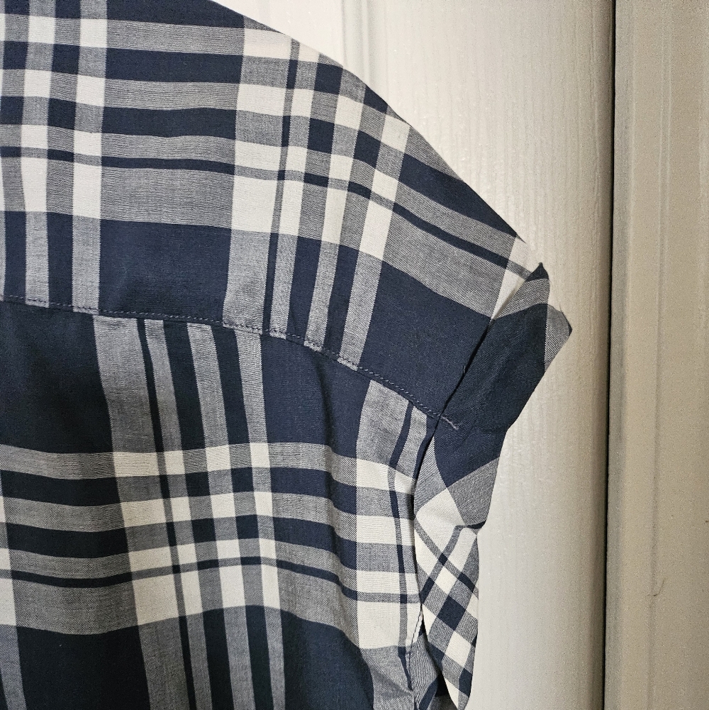 KÜHL Women's Plaid Button Down Shirt Small Blue White Lightweight Top. - Picture 7 of 12